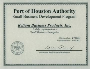 Reliant Port of Houston Authority - PDF File