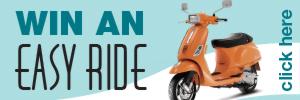 Register for your chance to win a Vespa S 50 4V!